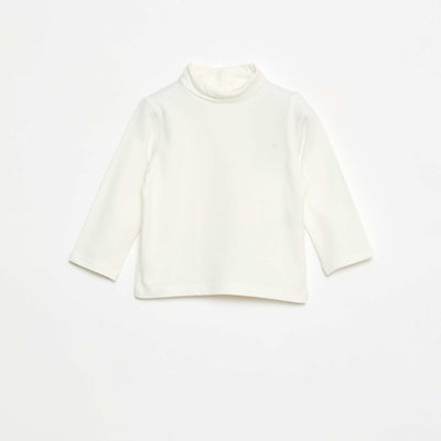 Sous-pull à col montant uni BLANC