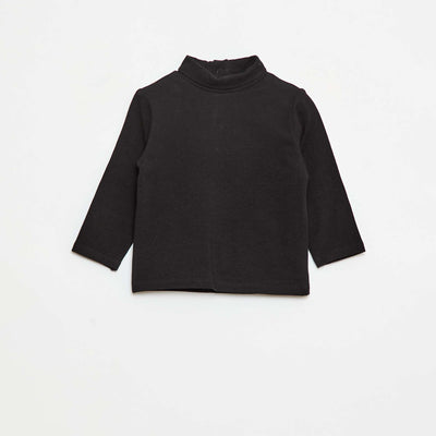 Sous-pull à col montant uni NOIR