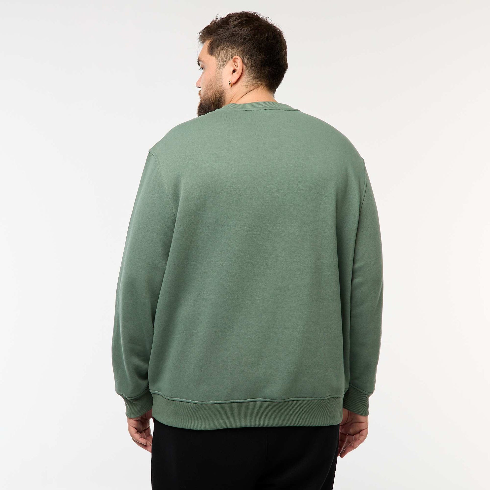Sweat à col rond uni VERT