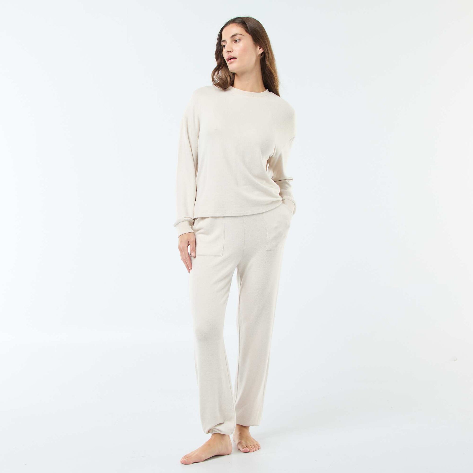Pyjama t-shirt + pantalon - 2 pièces BEIGE