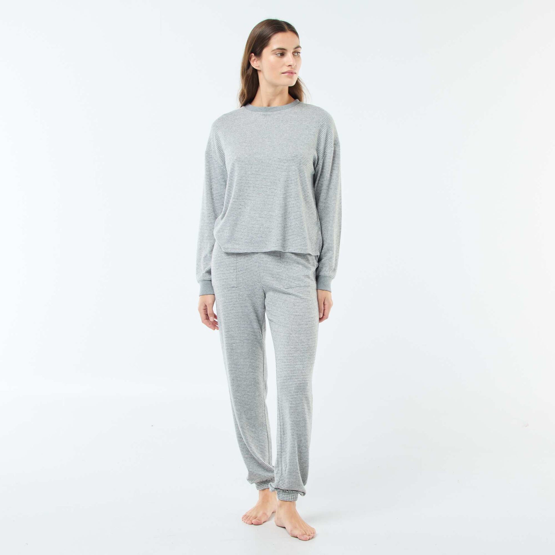 Pyjama t-shirt + pantalon - 2 pièces GRIS
