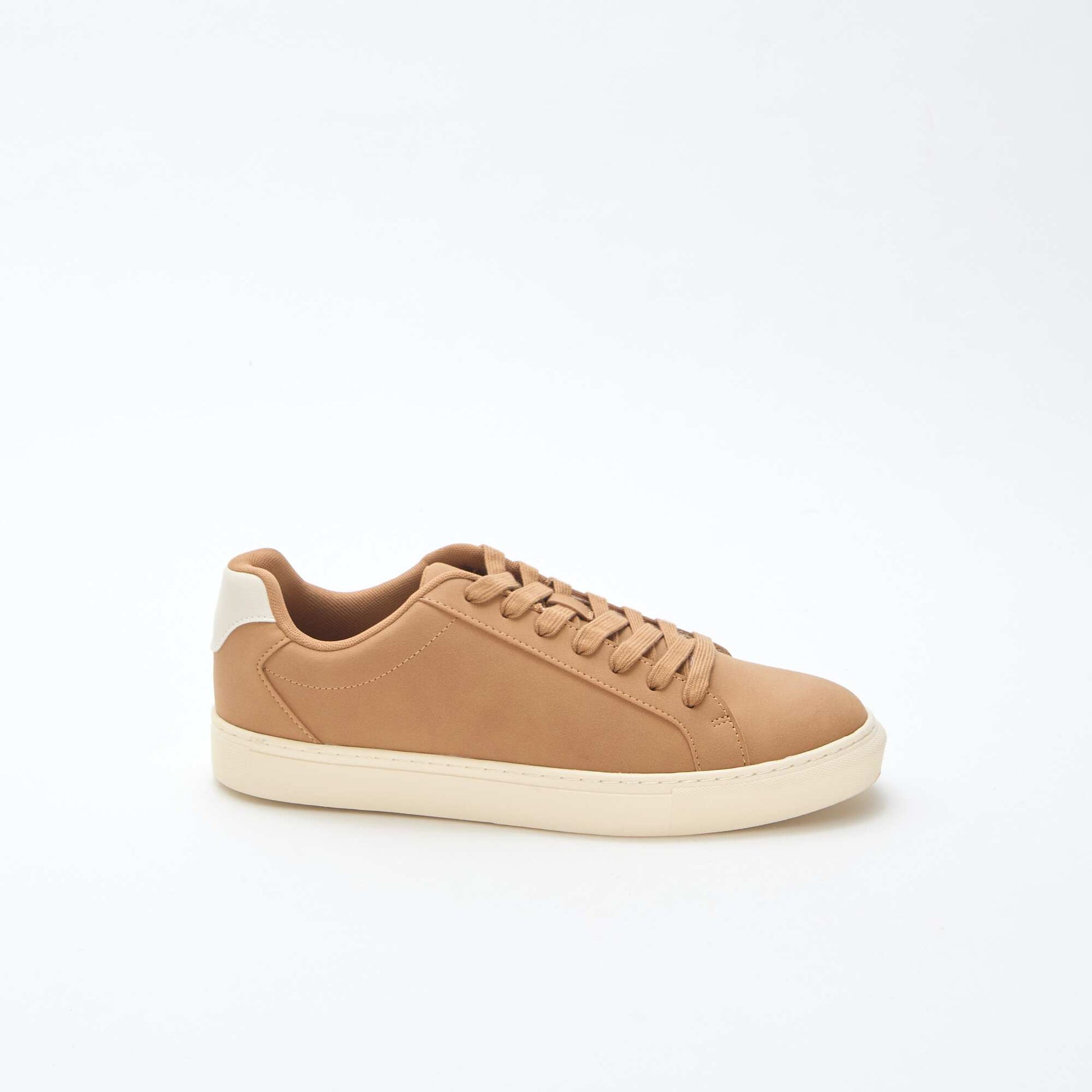 Baskets basses bicolore MARRON