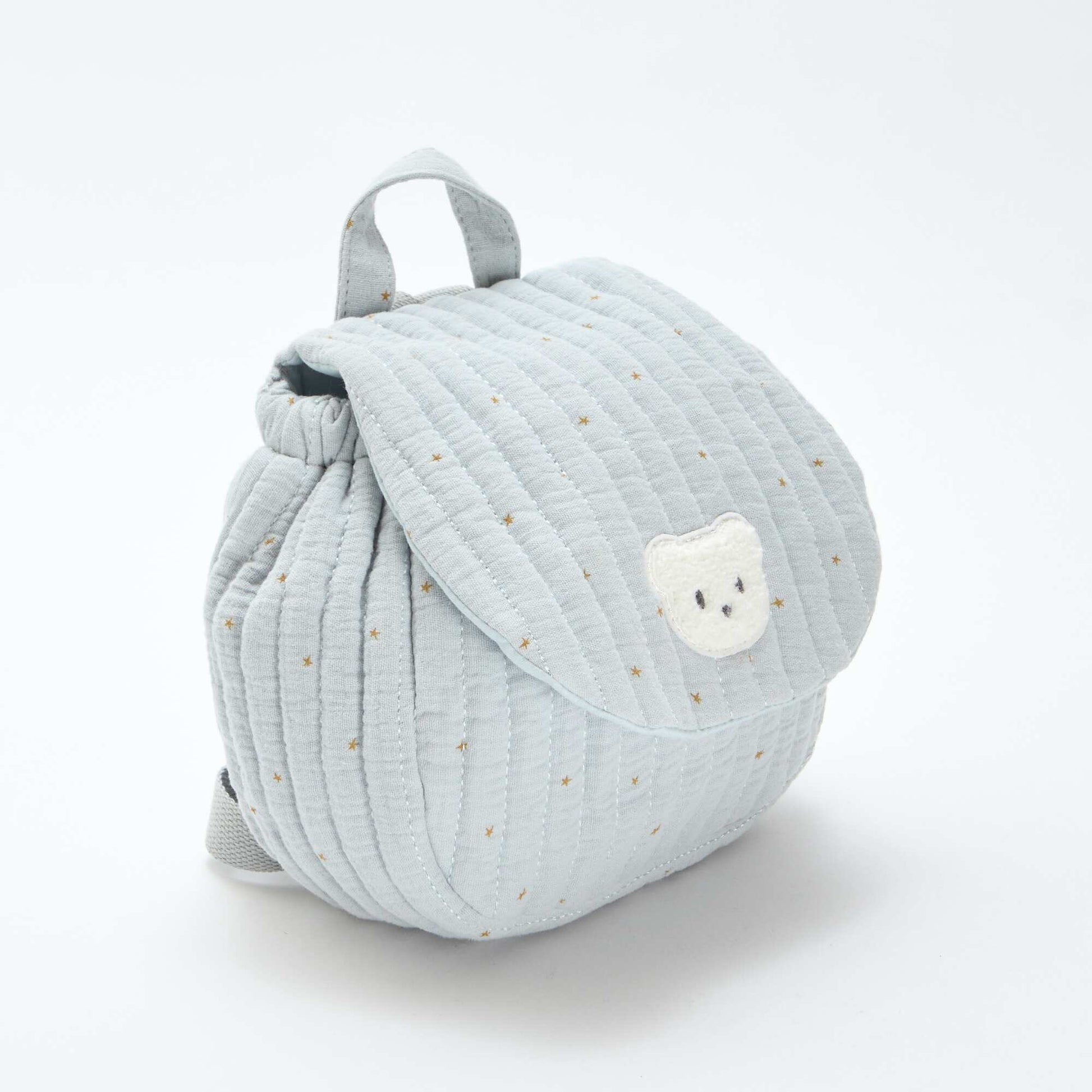 Sac à dos en gaze de coton imprimé BLEU