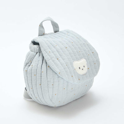 Sac à dos en gaze de coton imprimé BLEU