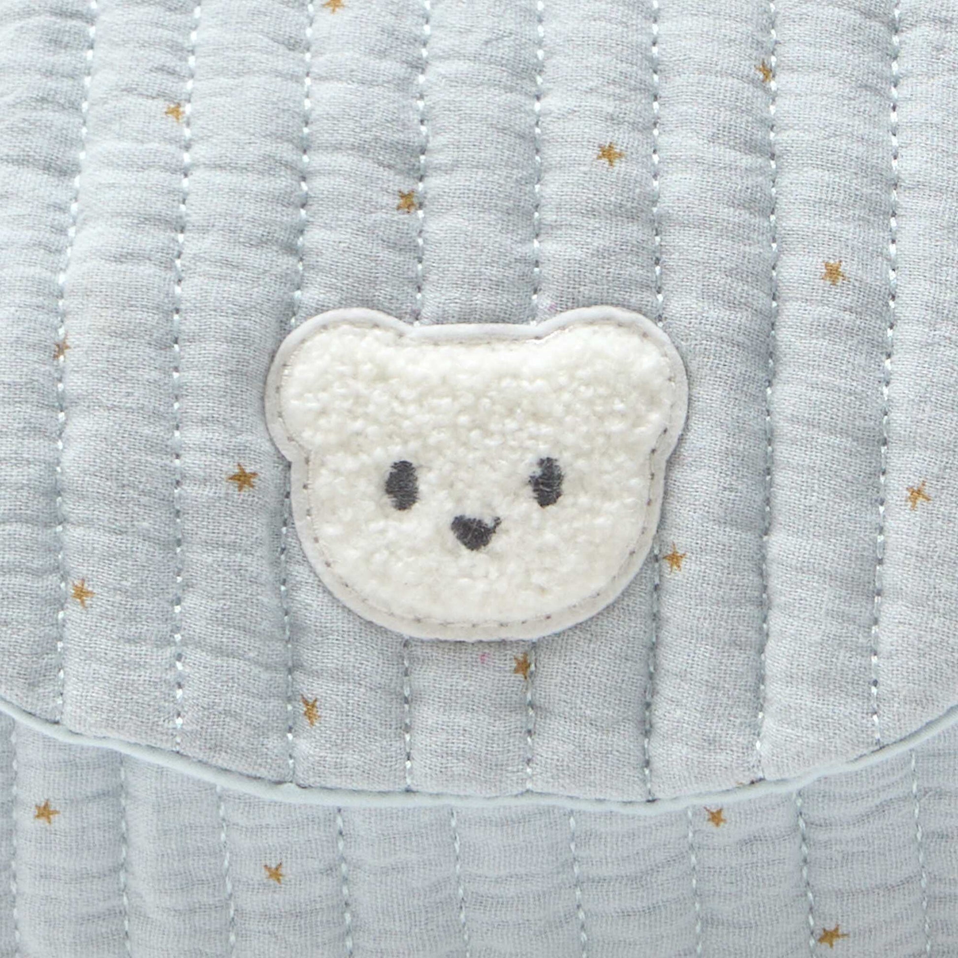 Sac à dos en gaze de coton imprimé BLEU
