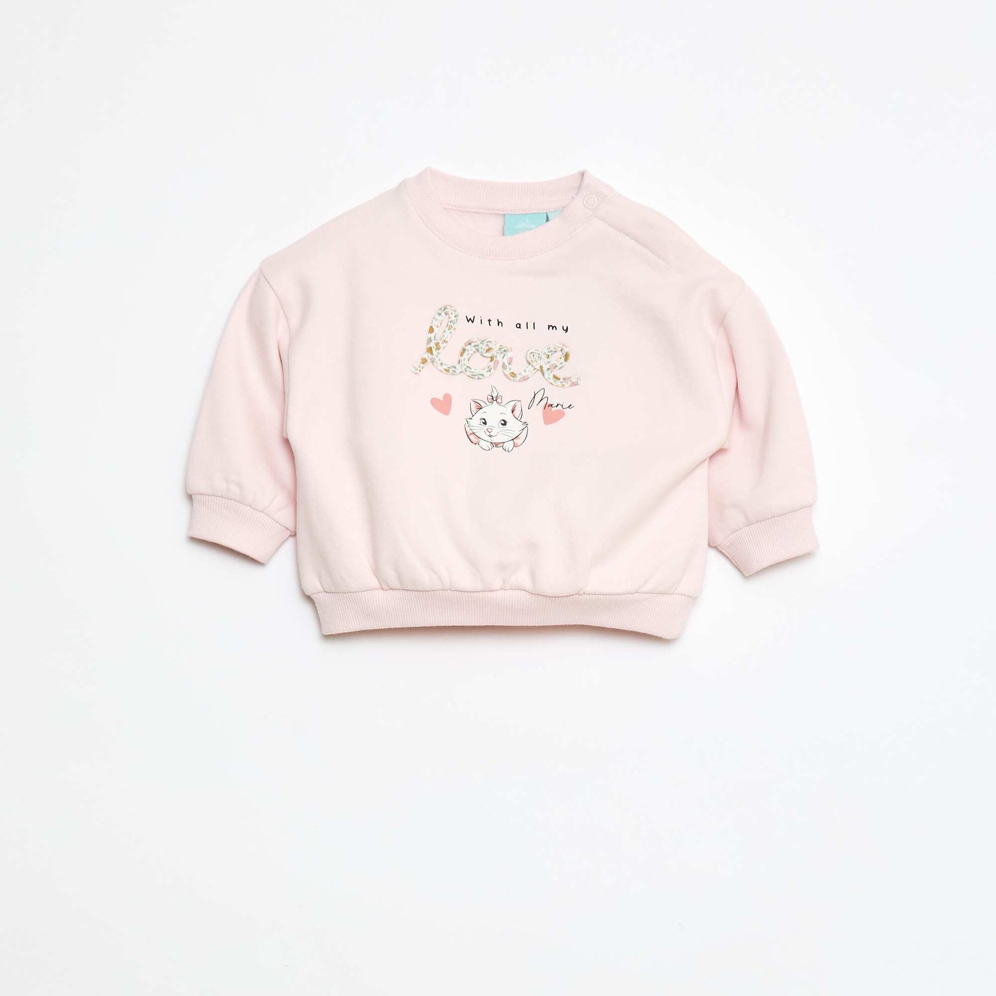 Sweat à col rond imprimé 'Marie' 'Disney' ROSE