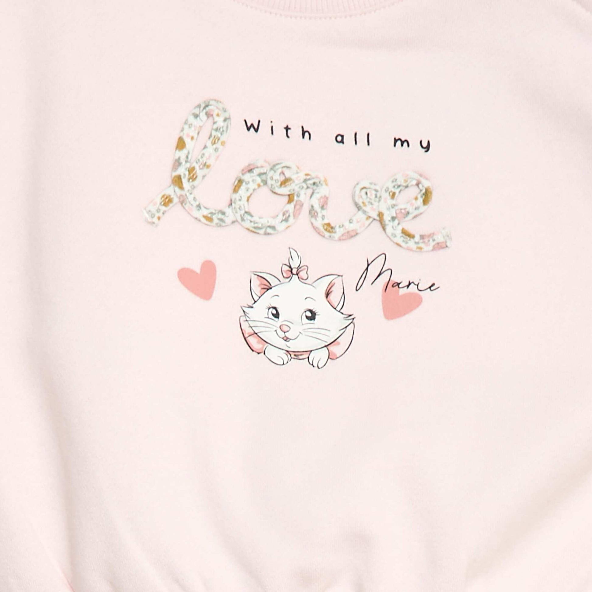 Sweat à col rond imprimé 'Marie' 'Disney' ROSE