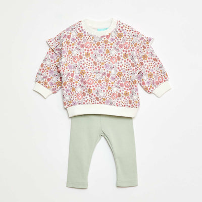 Ensemble 2 pièces sweat + legging 'Disney' BLANC