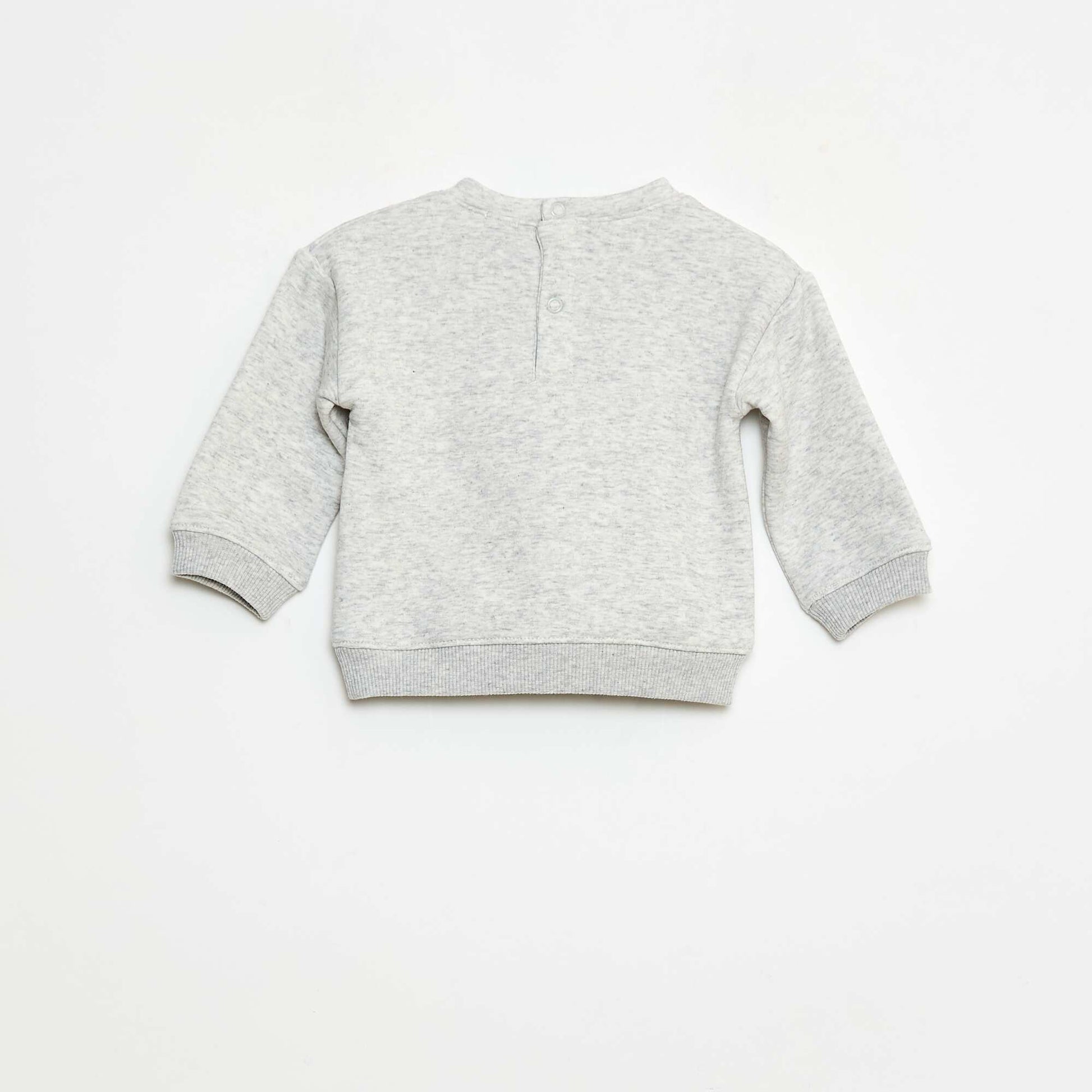 Sweat animé en coton GRIS