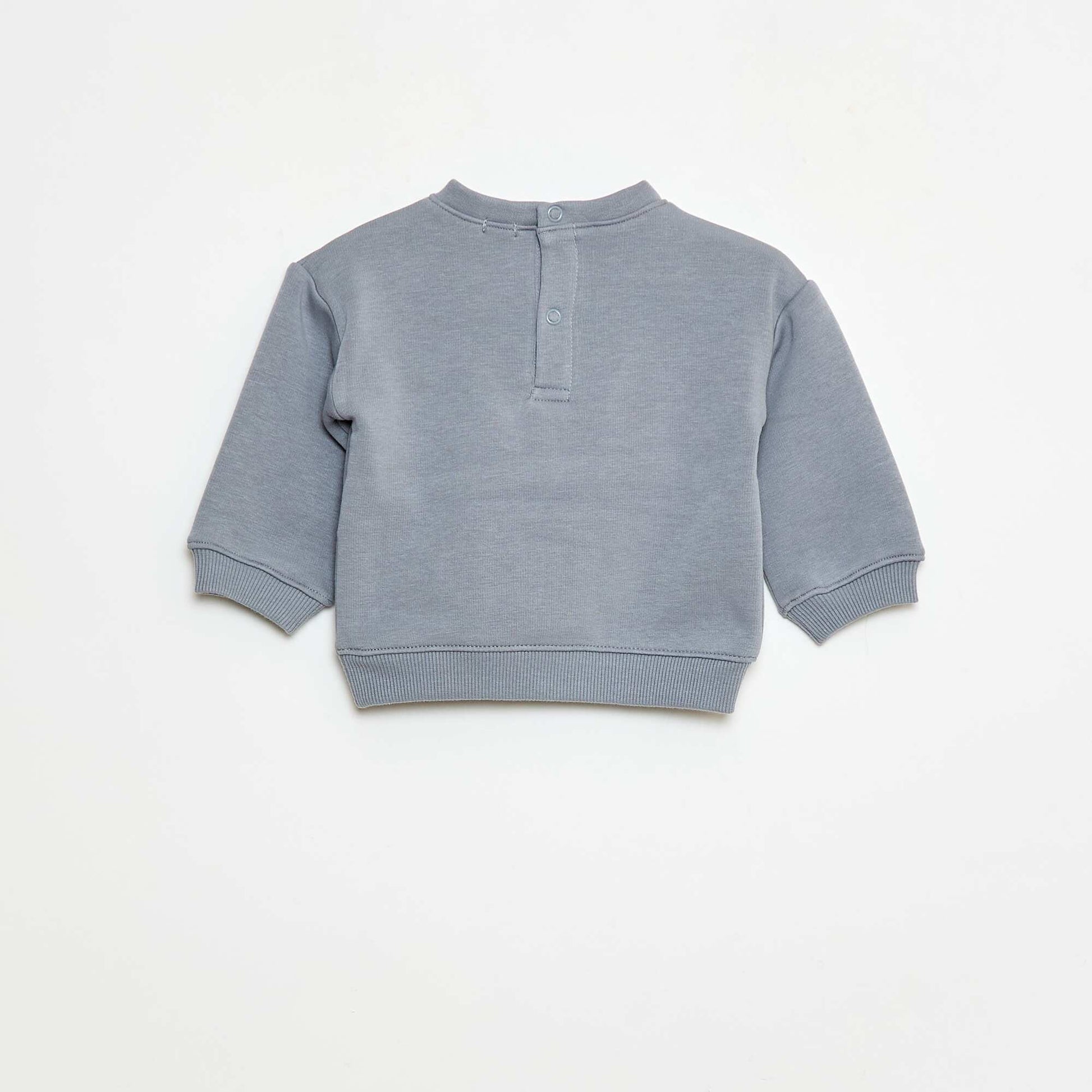 Sweat animé en coton BLEU