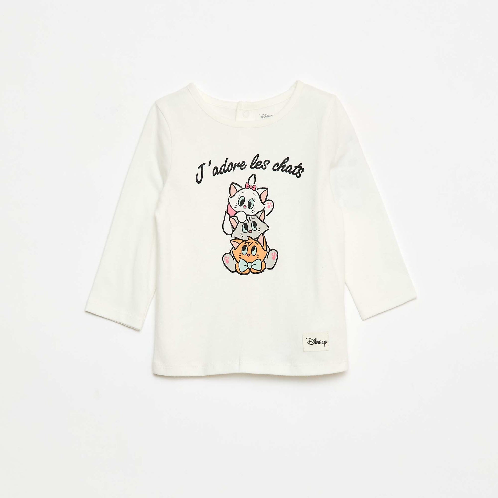 T-shirt imprimé 'Aristochats' 'Disney' BLANC