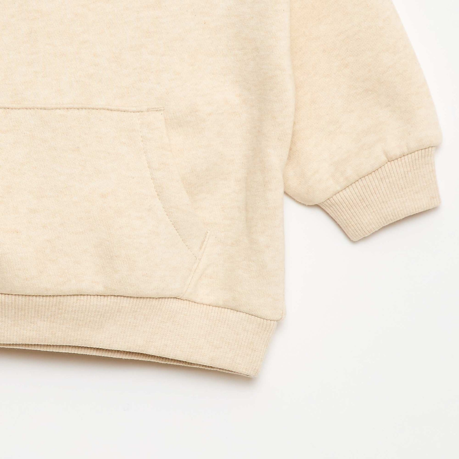 Ensemble de jogging en molleton uni sweat + pantalon - 2 pièces BEIGE