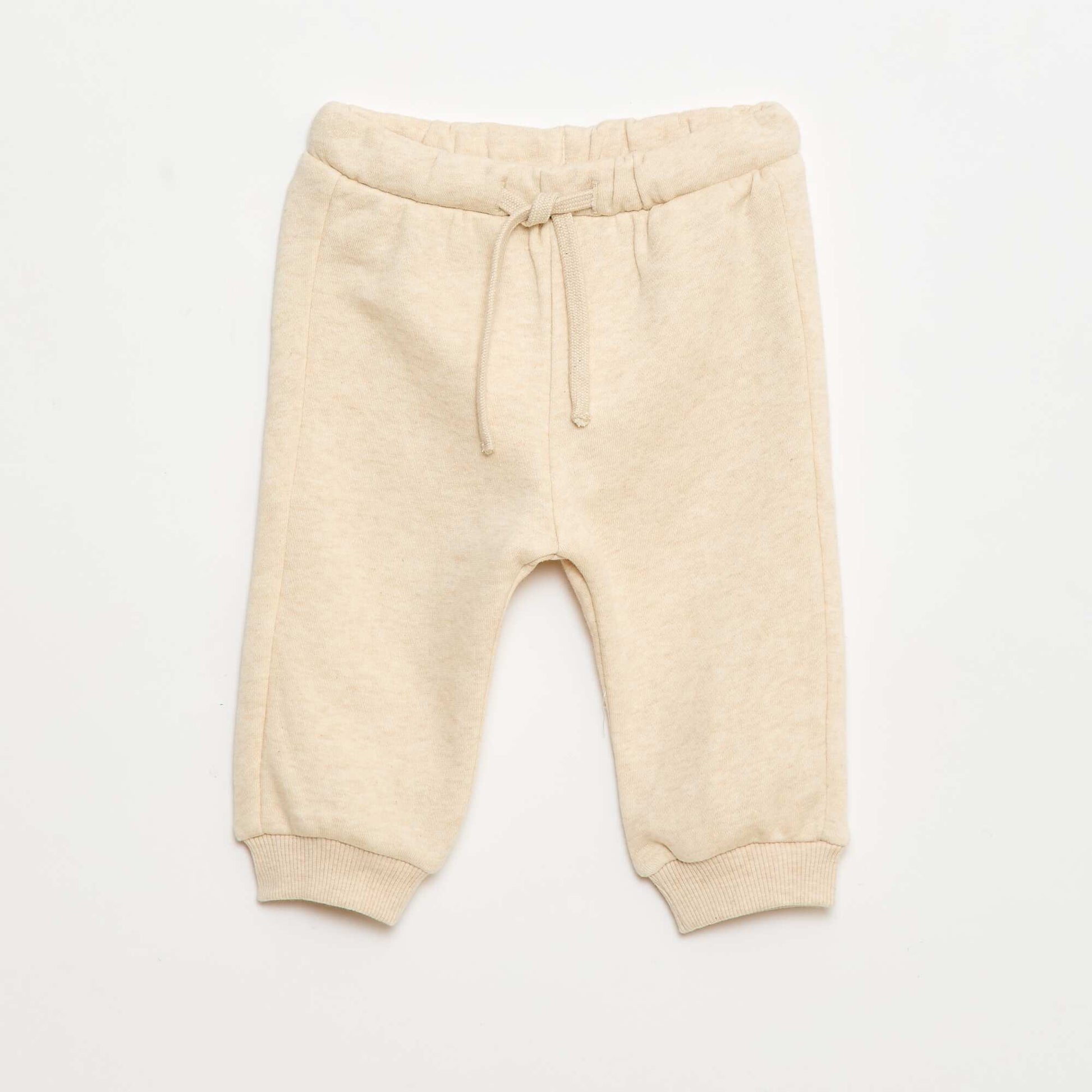 Ensemble de jogging en molleton uni sweat + pantalon - 2 pièces BEIGE