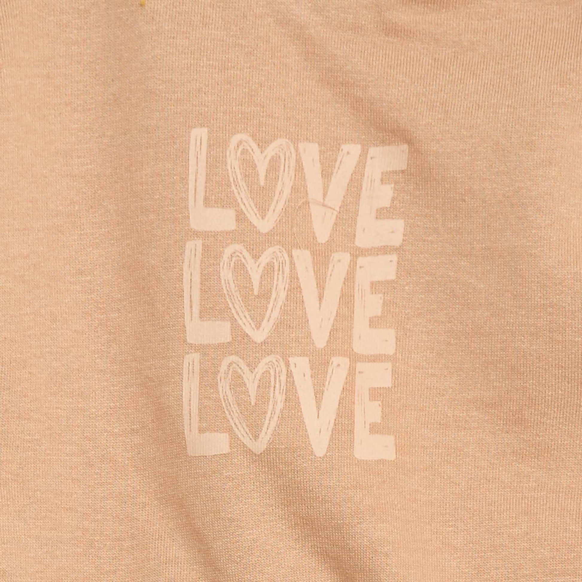 Lot de 2 ensembles pull + pantalon en coton BEIGE