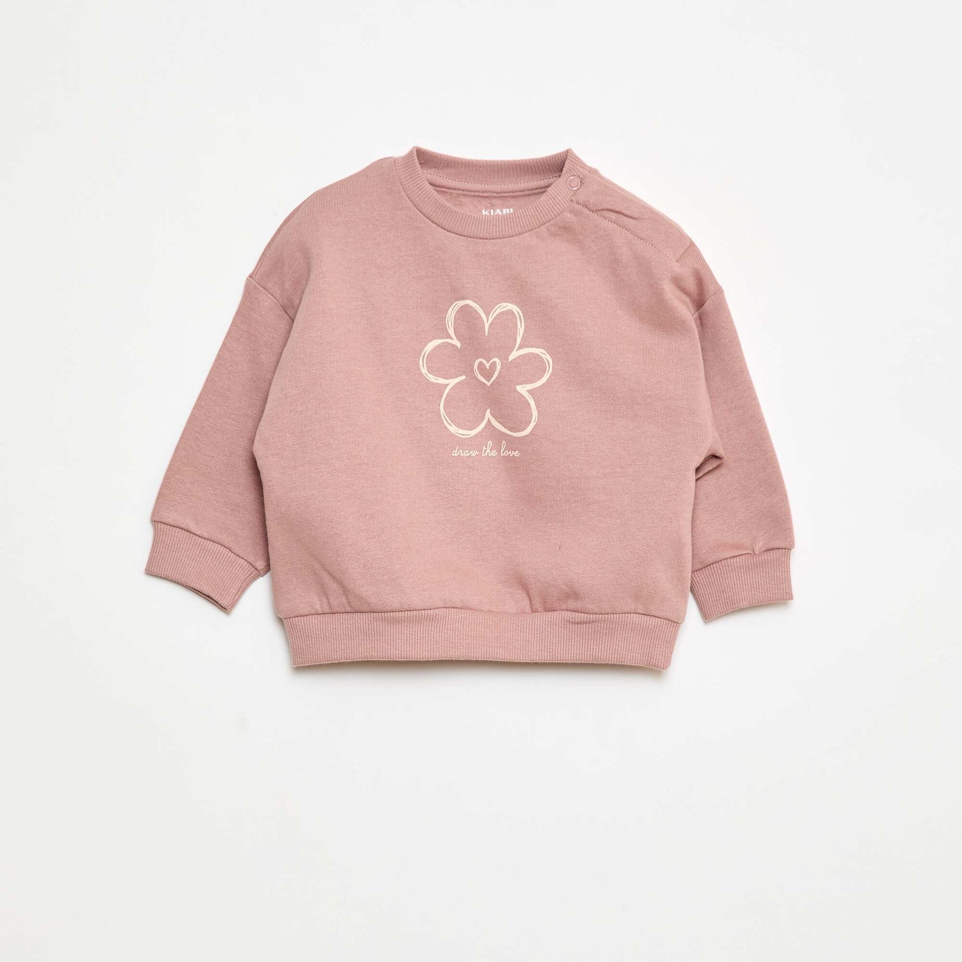 Lot de 2 ensembles pull + pantalon en coton ROSE