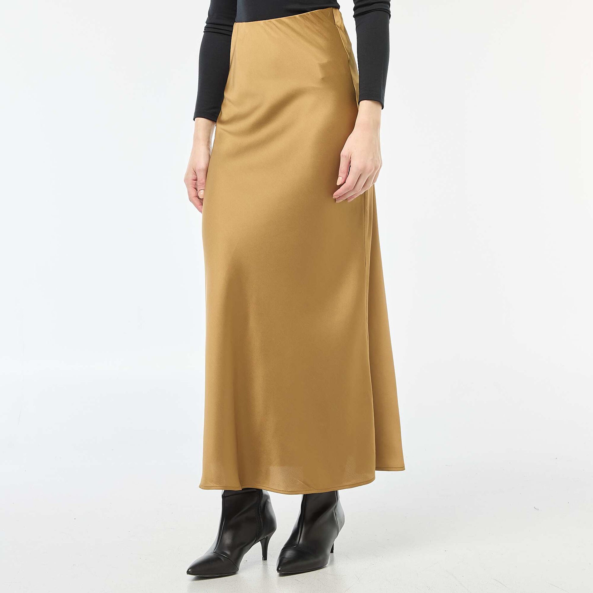 Jupe midi légère VERT