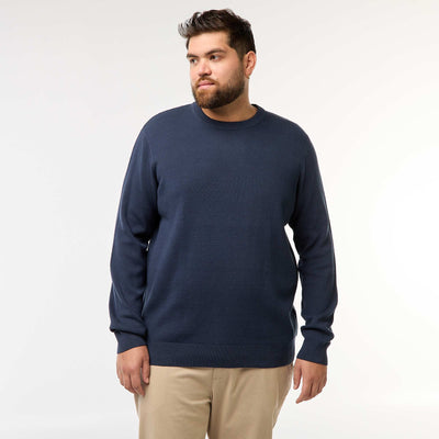 Pull en maille uni BLEU
