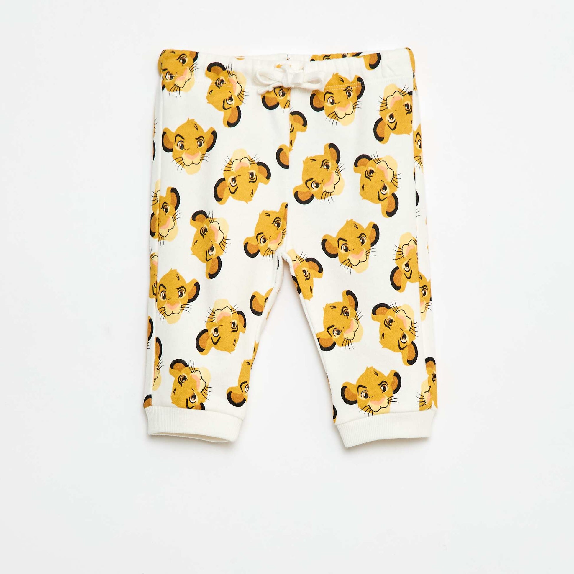 Pantalon en french terry 'Disney' BLANC