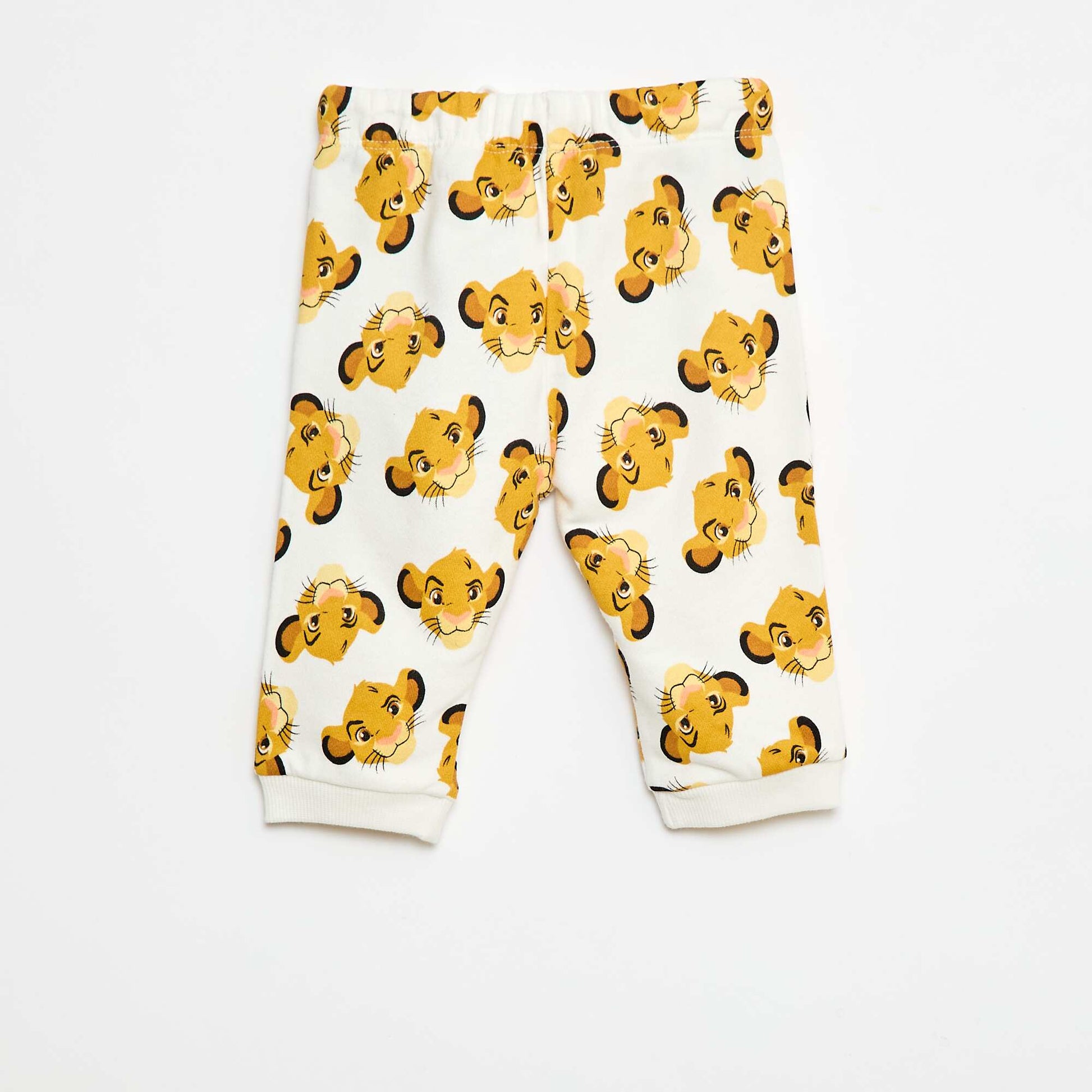 Pantalon en french terry 'Disney' BLANC