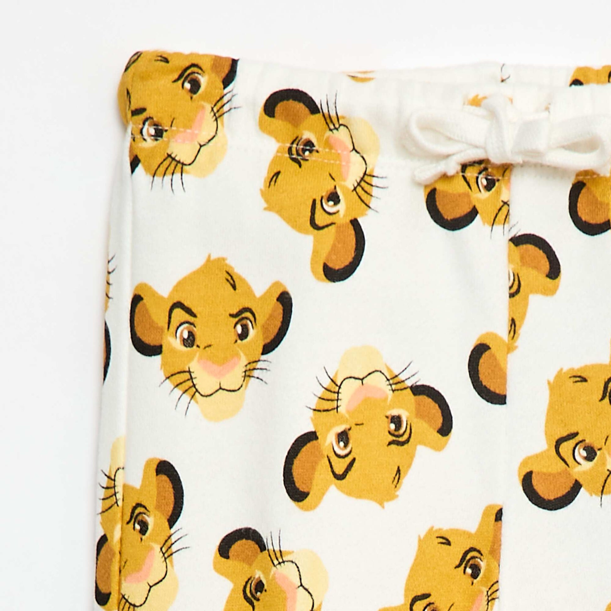 Pantalon en french terry 'Disney' BLANC