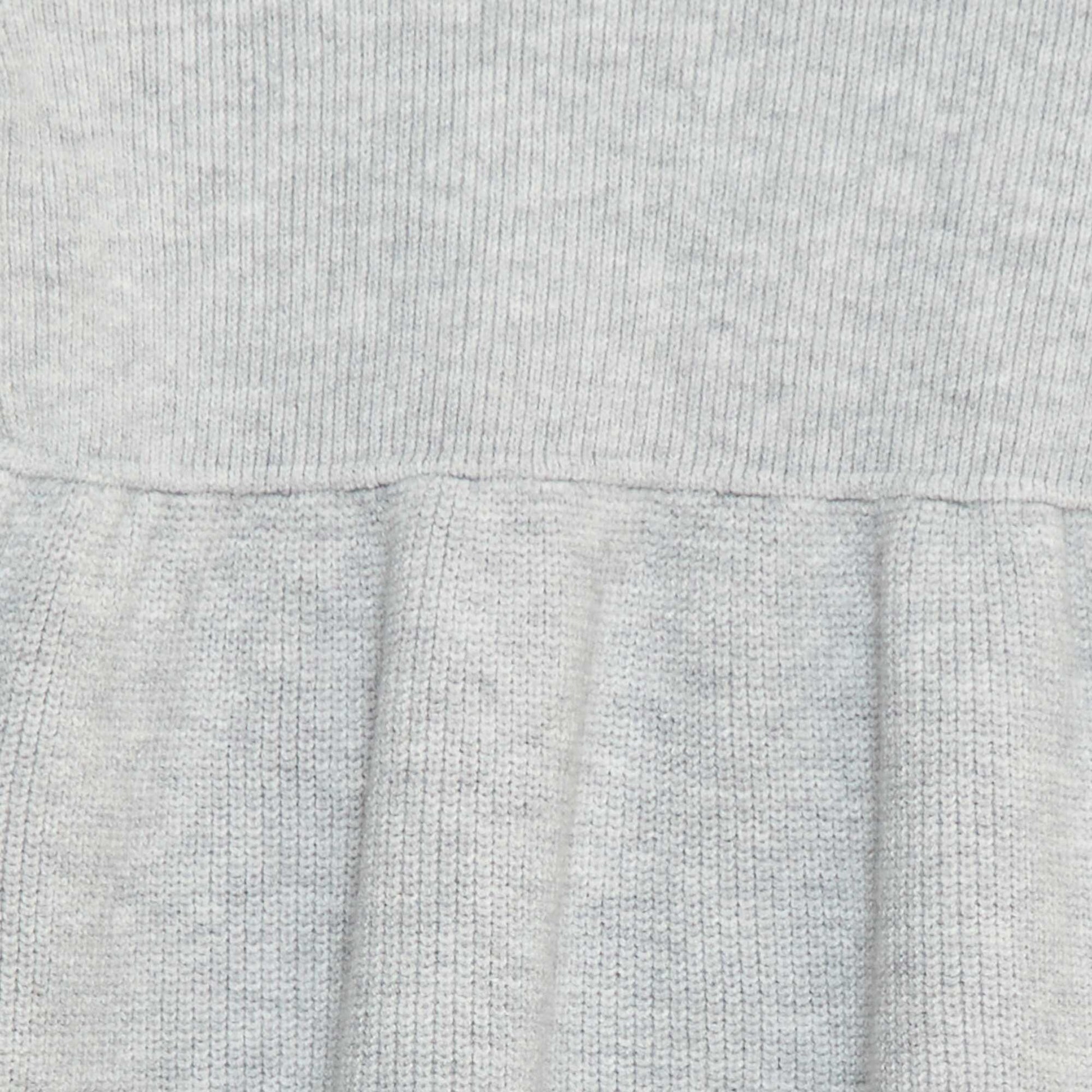 Robe pull en maille tricot douce GRIS
