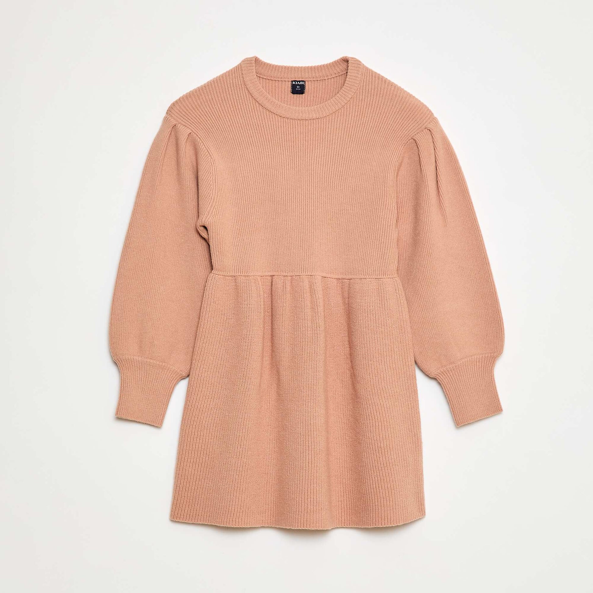 Robe pull en maille tricot douce ROSE