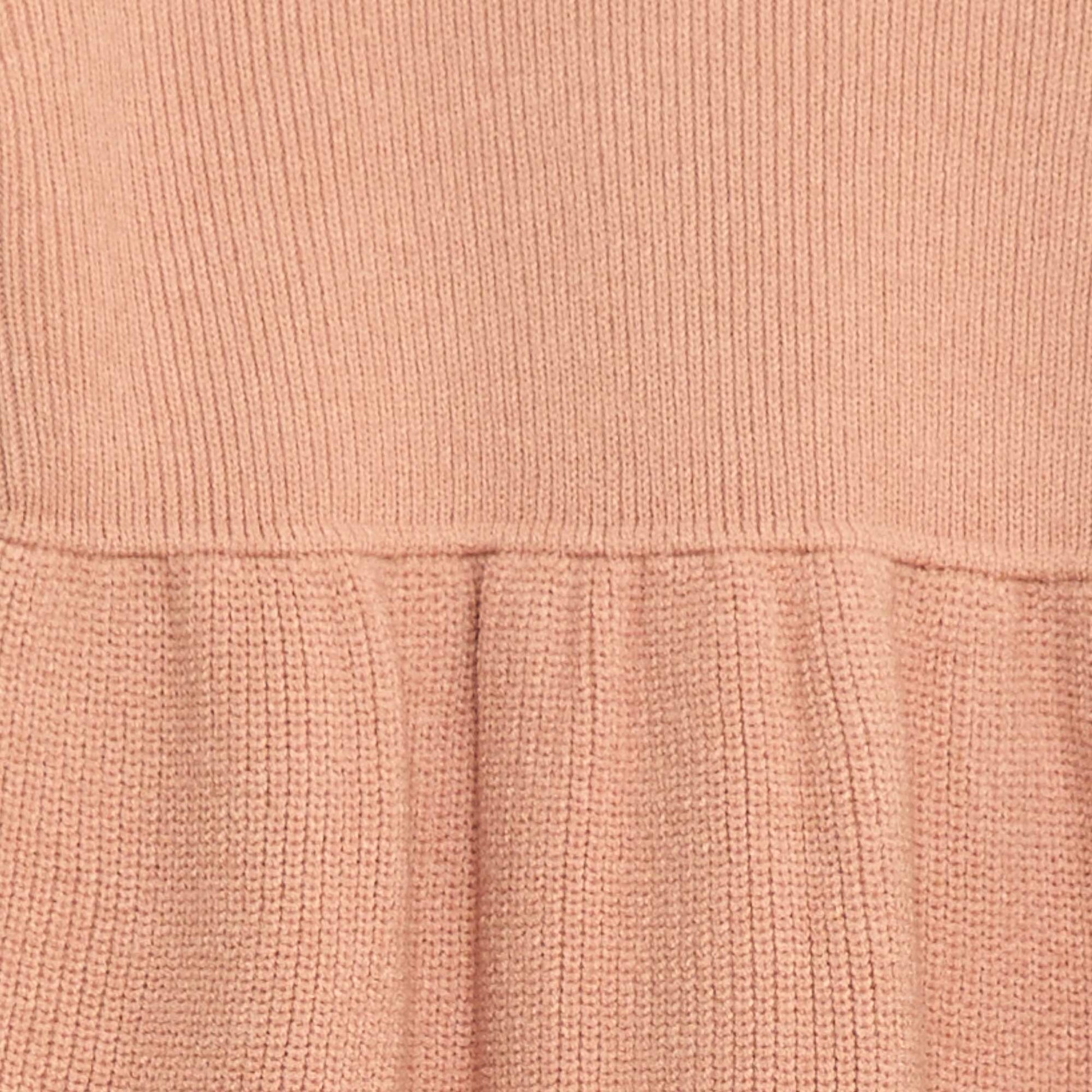 Robe pull en maille tricot douce ROSE