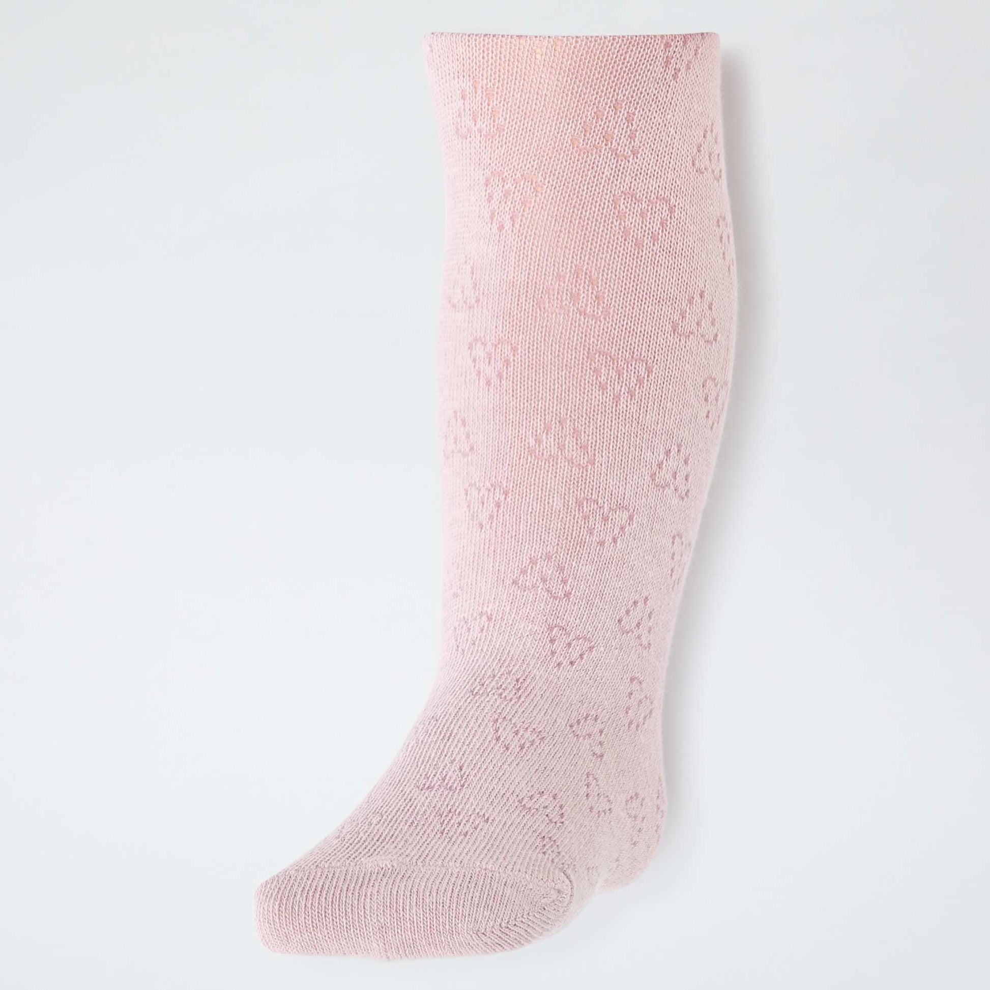 Lot de 2 paires de collants chauds pointelle BEIGE