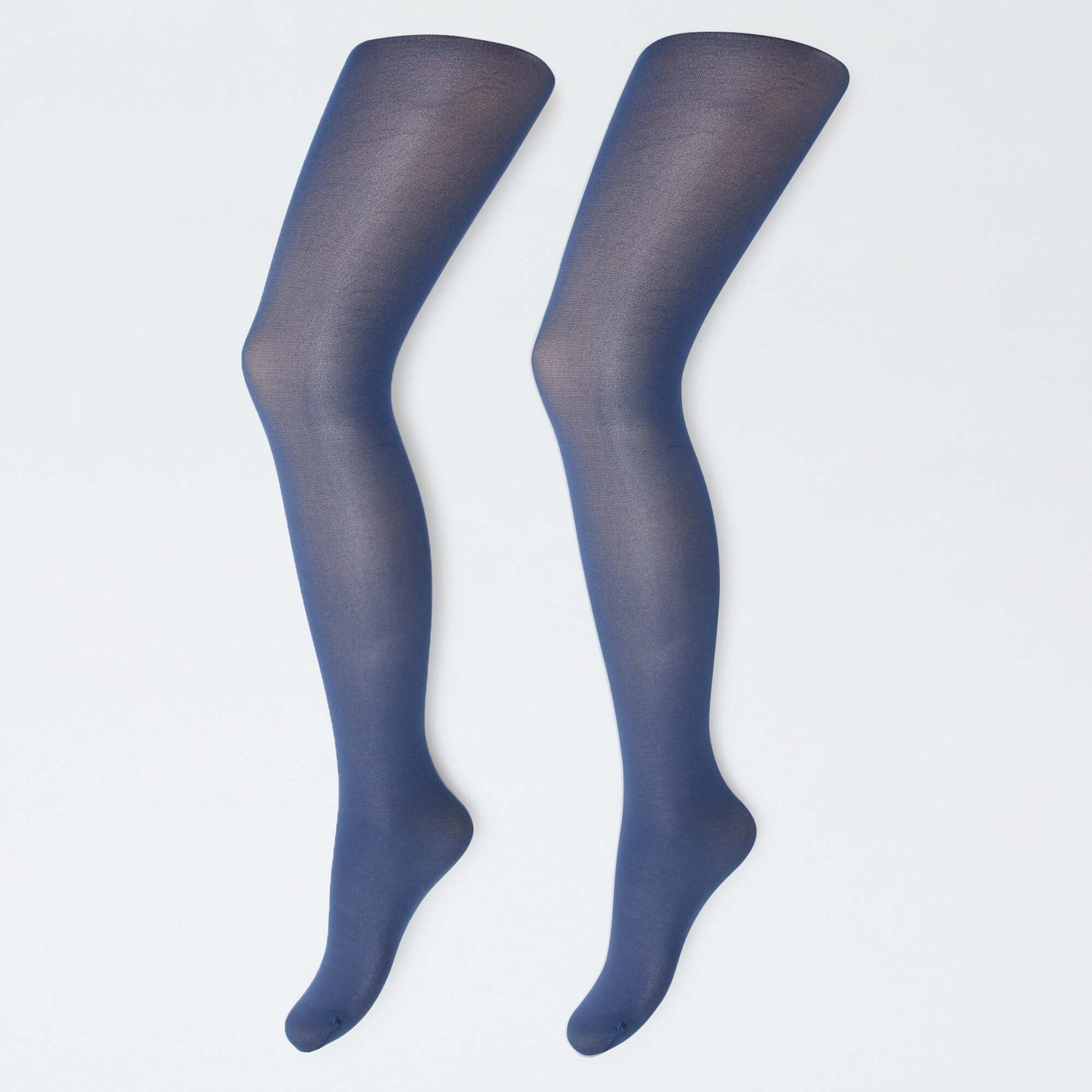 Lot de 2 paires de collants légers BLEU
