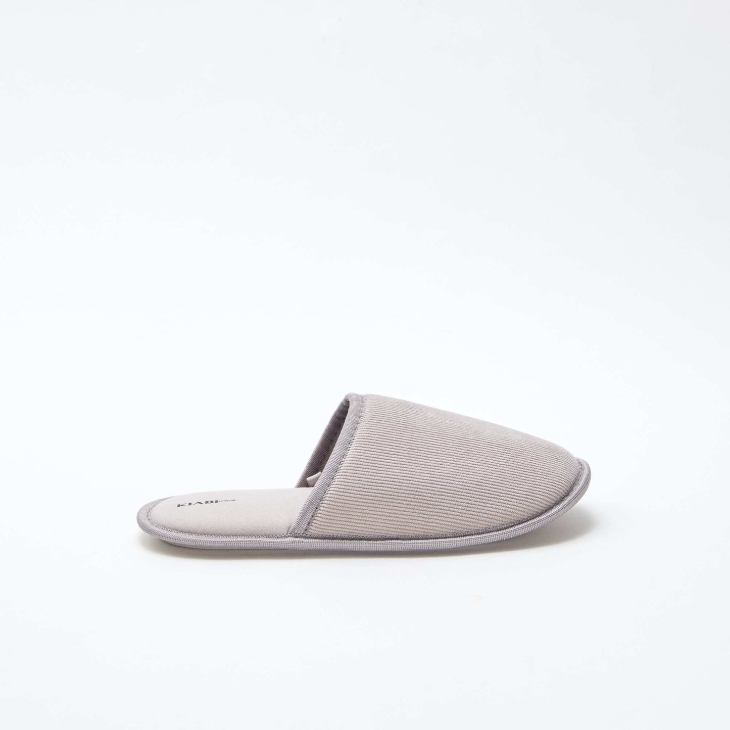 Chaussons mules en velours GRIS