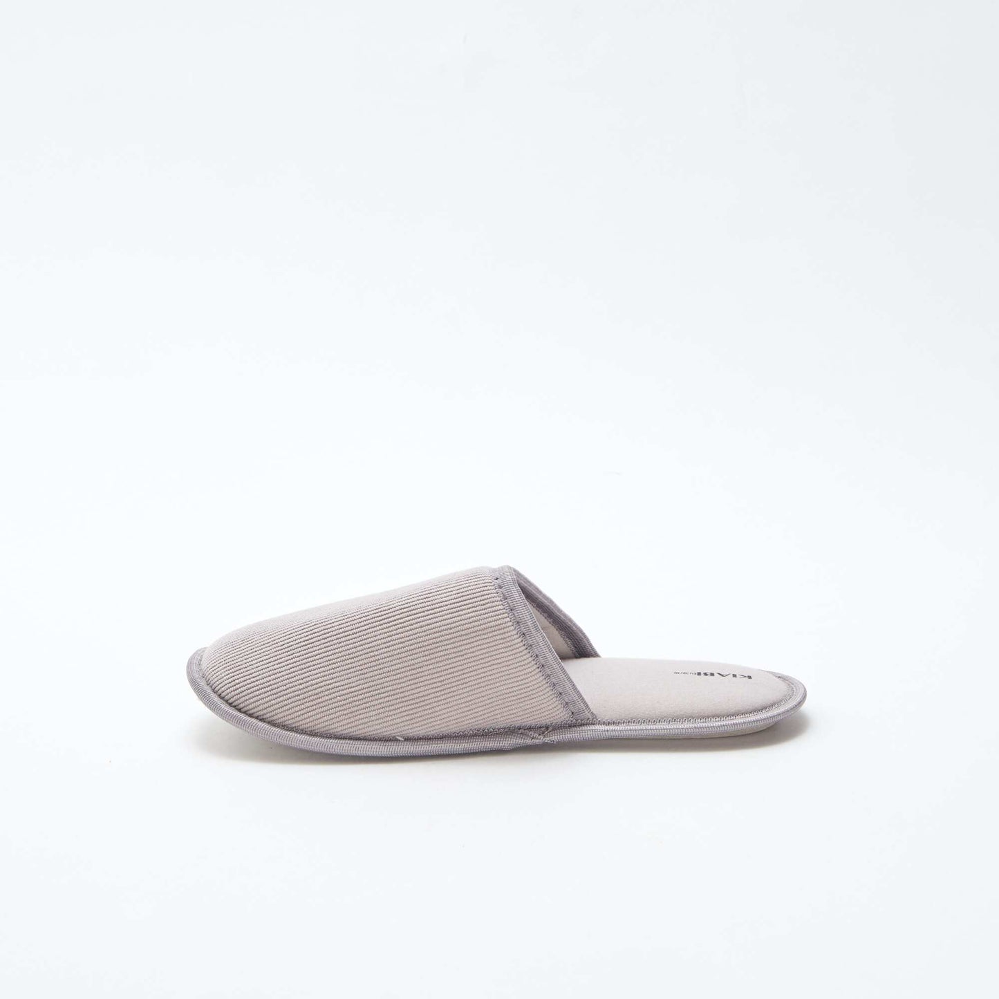 Chaussons mules en velours GRIS