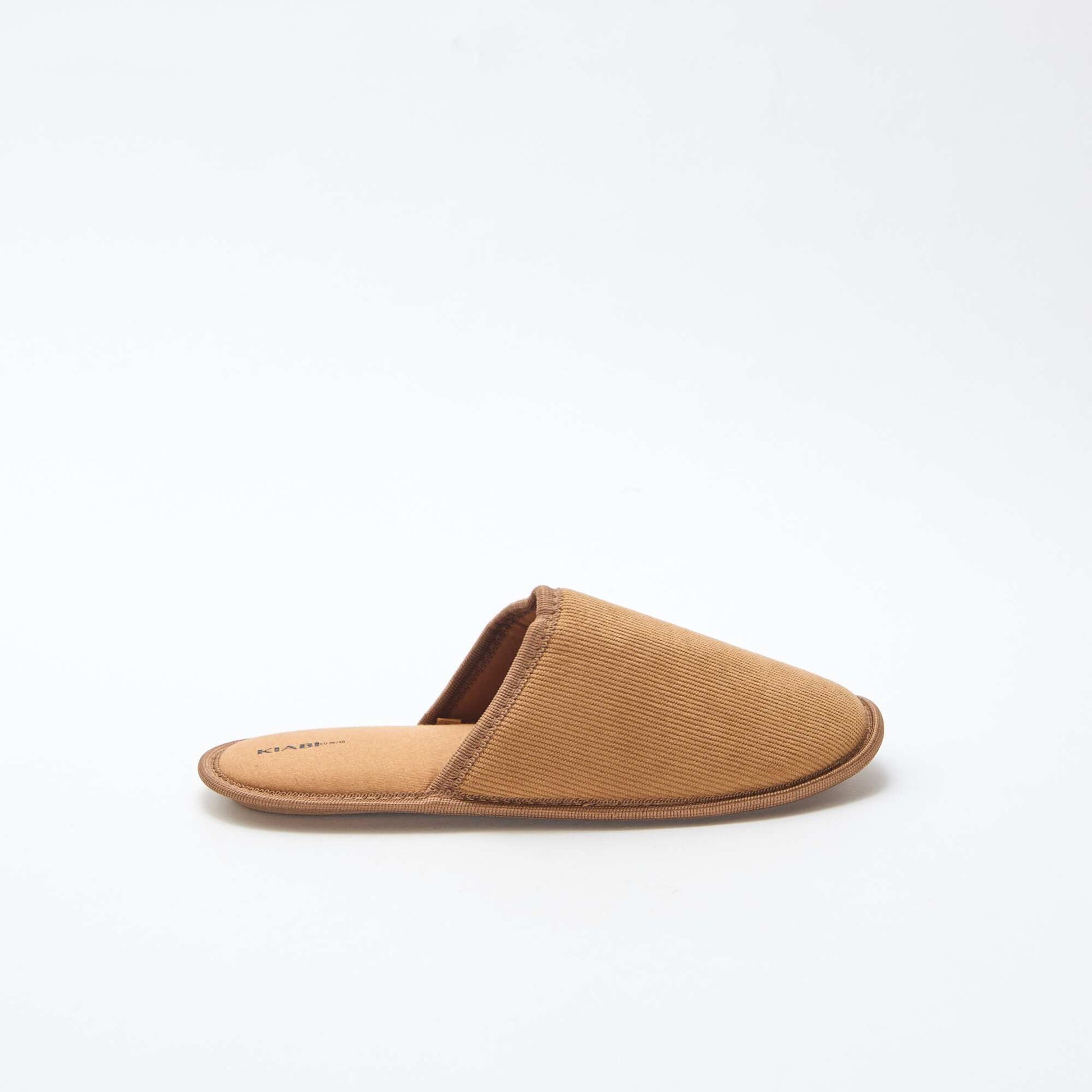 Chaussons mules en velours MARRON