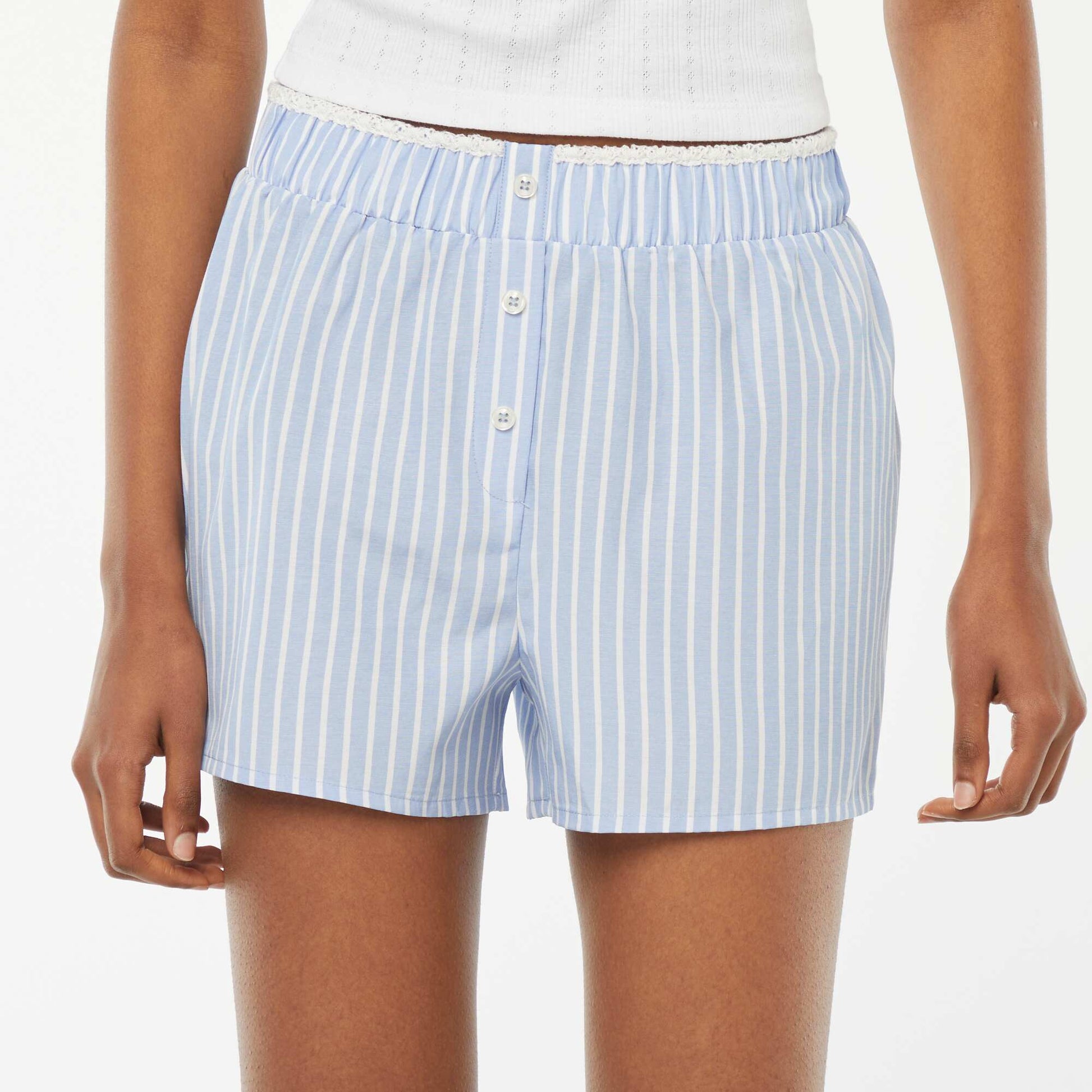 Short de pyjama fluide BLEU