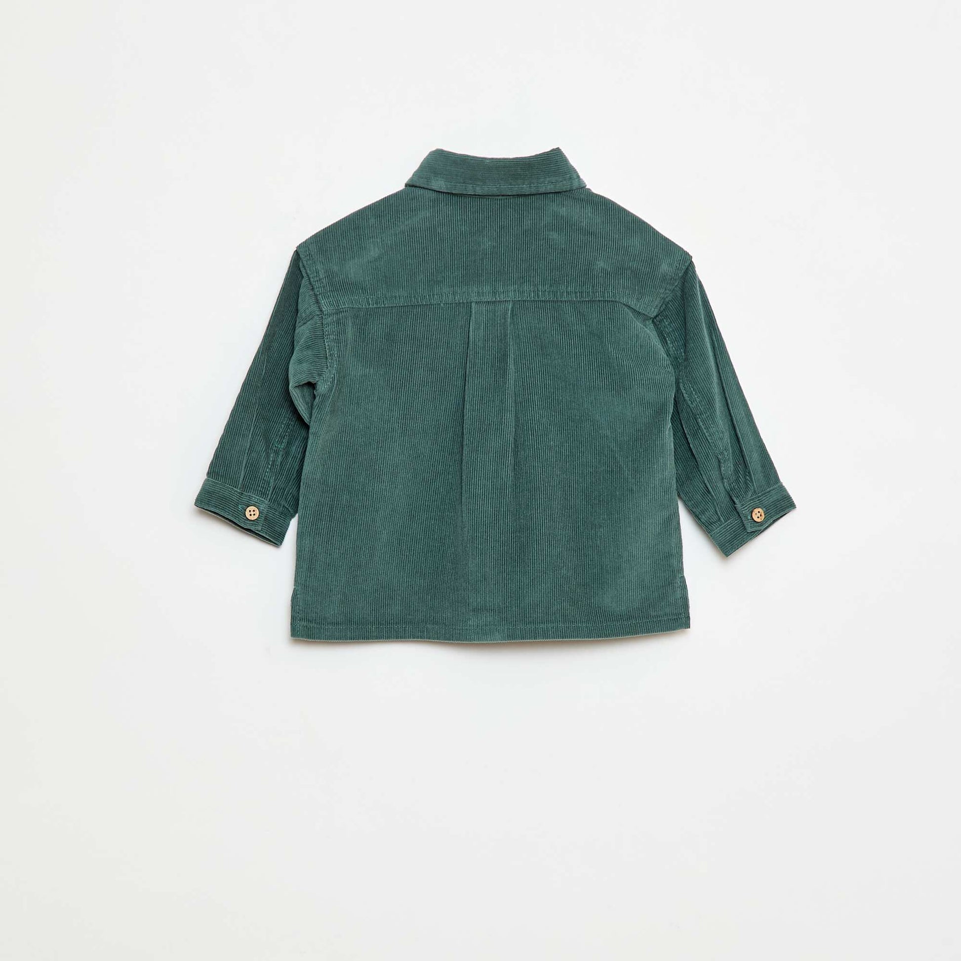 Chemise en velours côtelé VERT