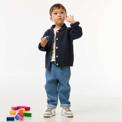 Pantalon en coton BLEU