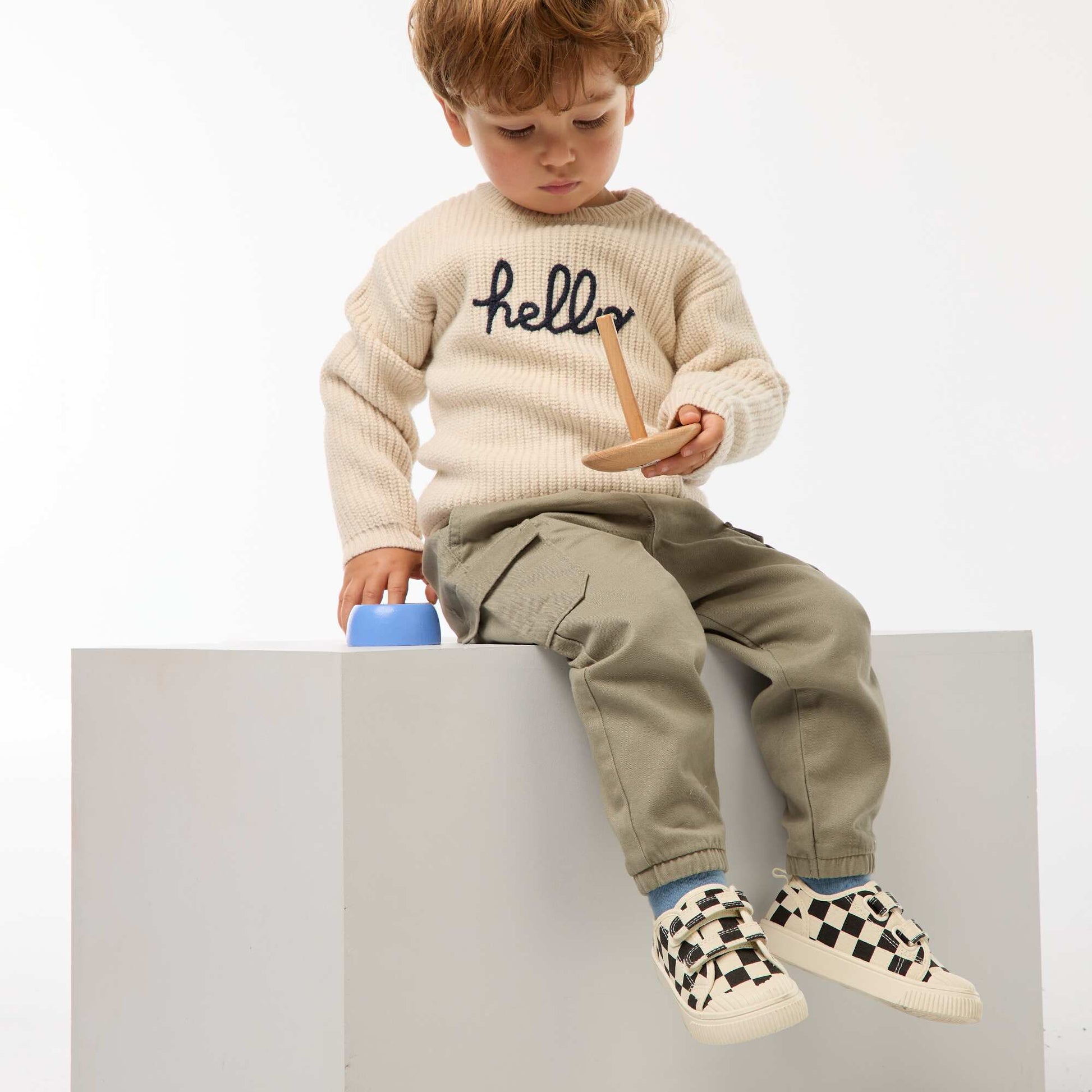 Pull en tricot BLANC