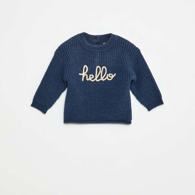 Pull en tricot BLEU