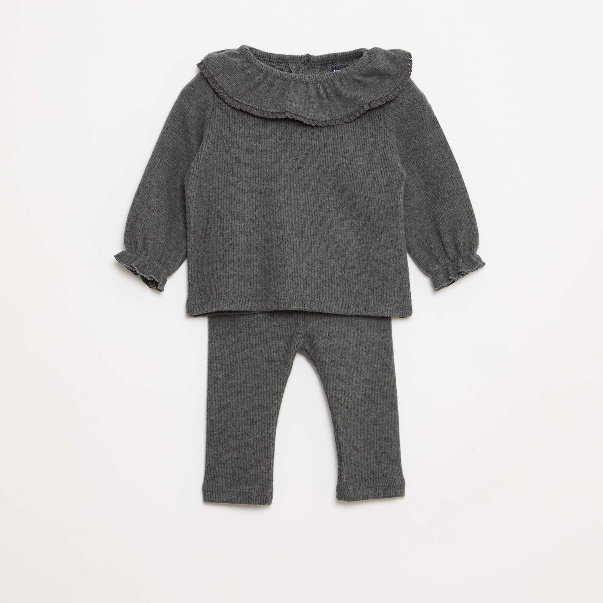 Ensemble doudou t-shirt + legging - 2 pièces GRIS