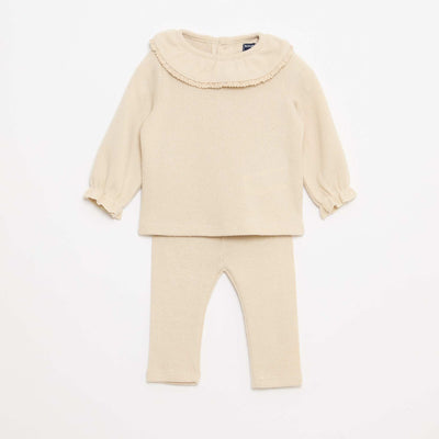 Ensemble doudou t-shirt + legging - 2 pièces BEIGE