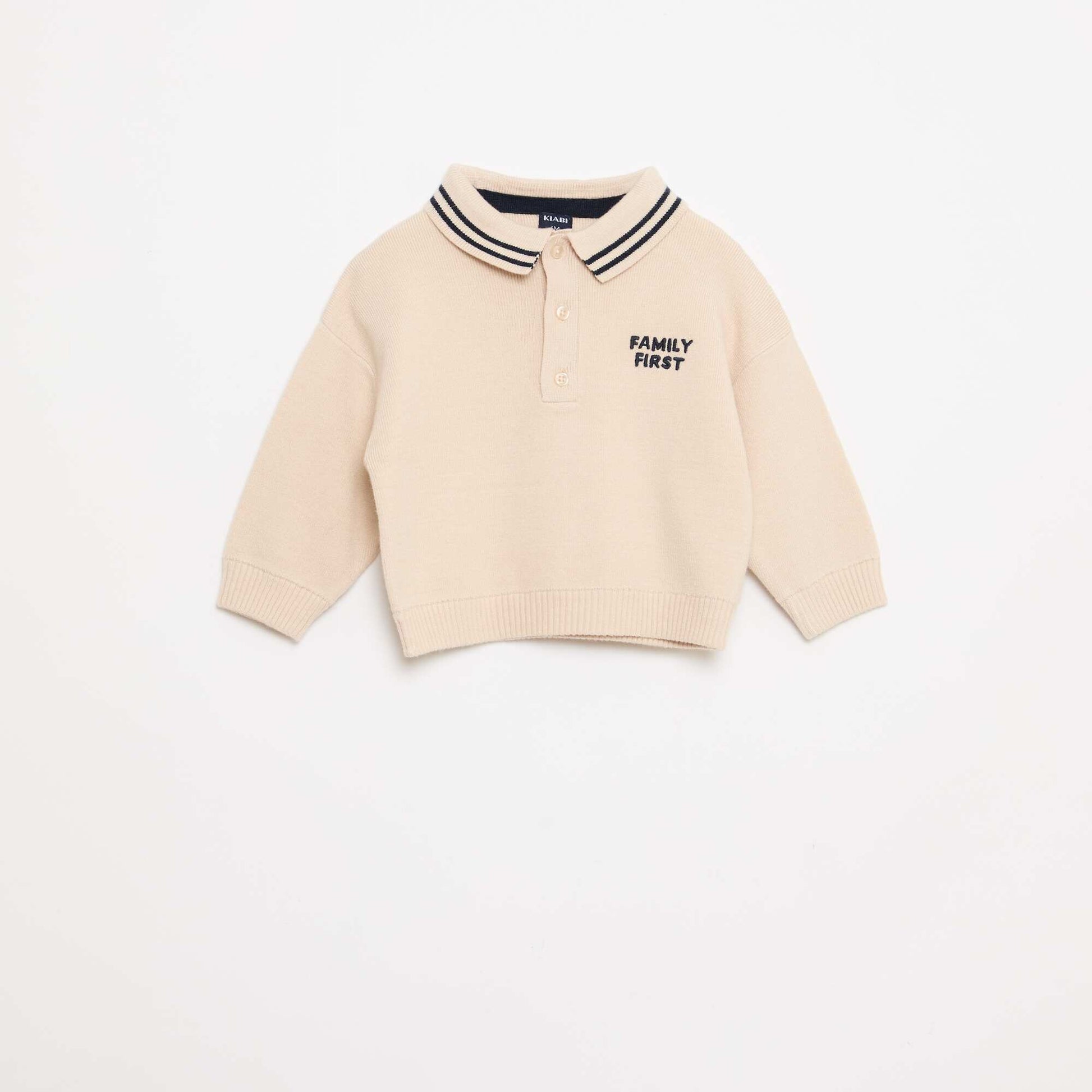 Ensemble polo chaud + pantalon - 2 pièces BEIGE