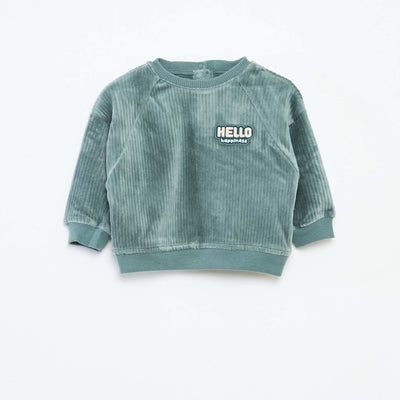 Sweat en velours côtelé VERT
