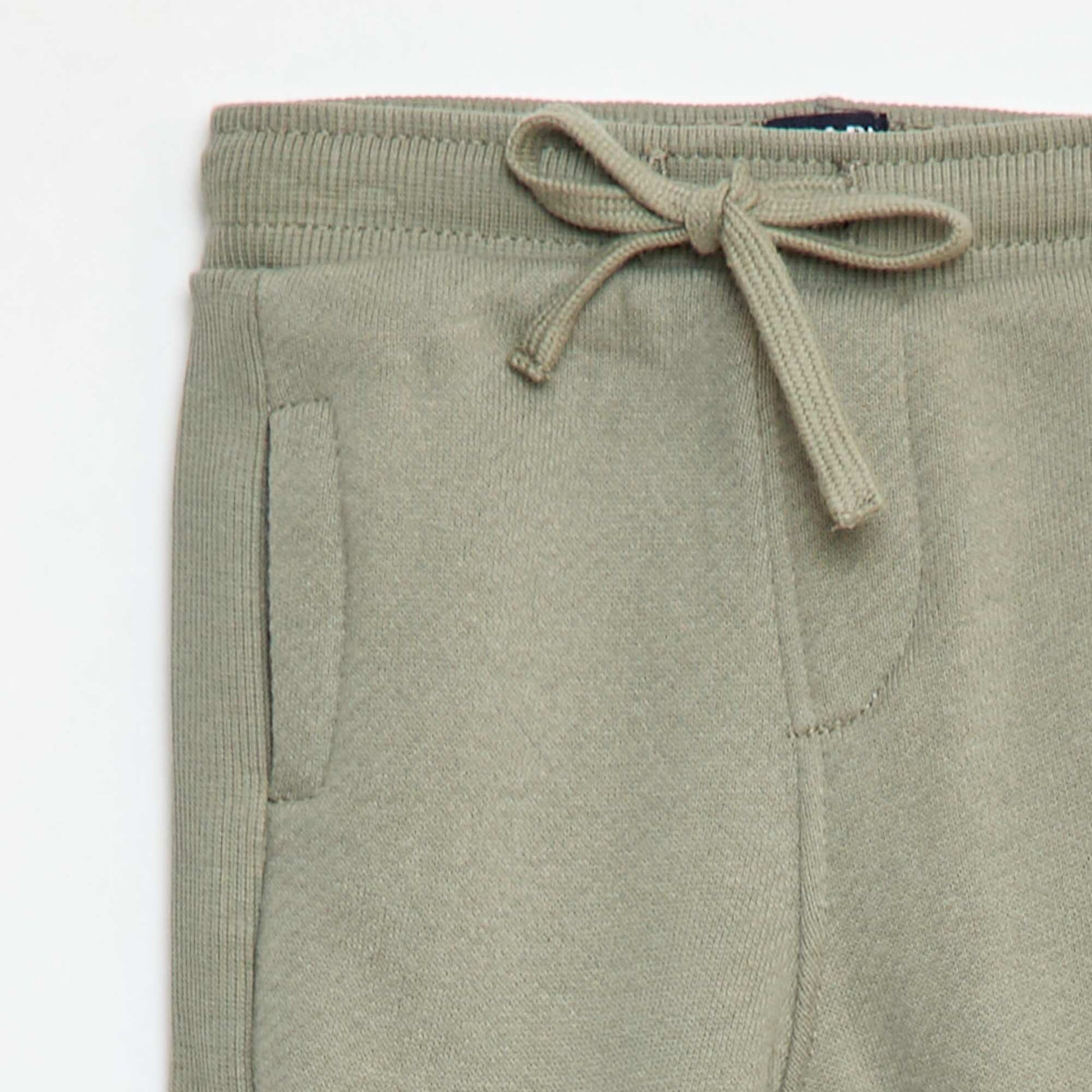 Pantalon jogging chiné en french terry VERT