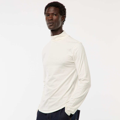 Sous-pull à col montant uni BLANC