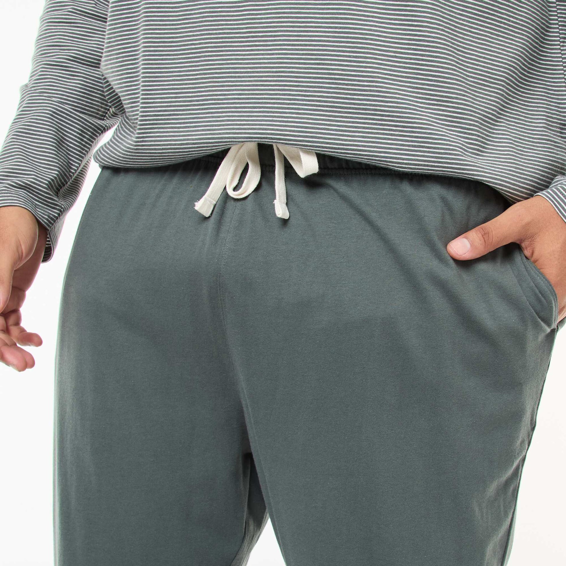 Ensemble pyjama long en jersey t-shirt + pantalon - 2 pièces VERT