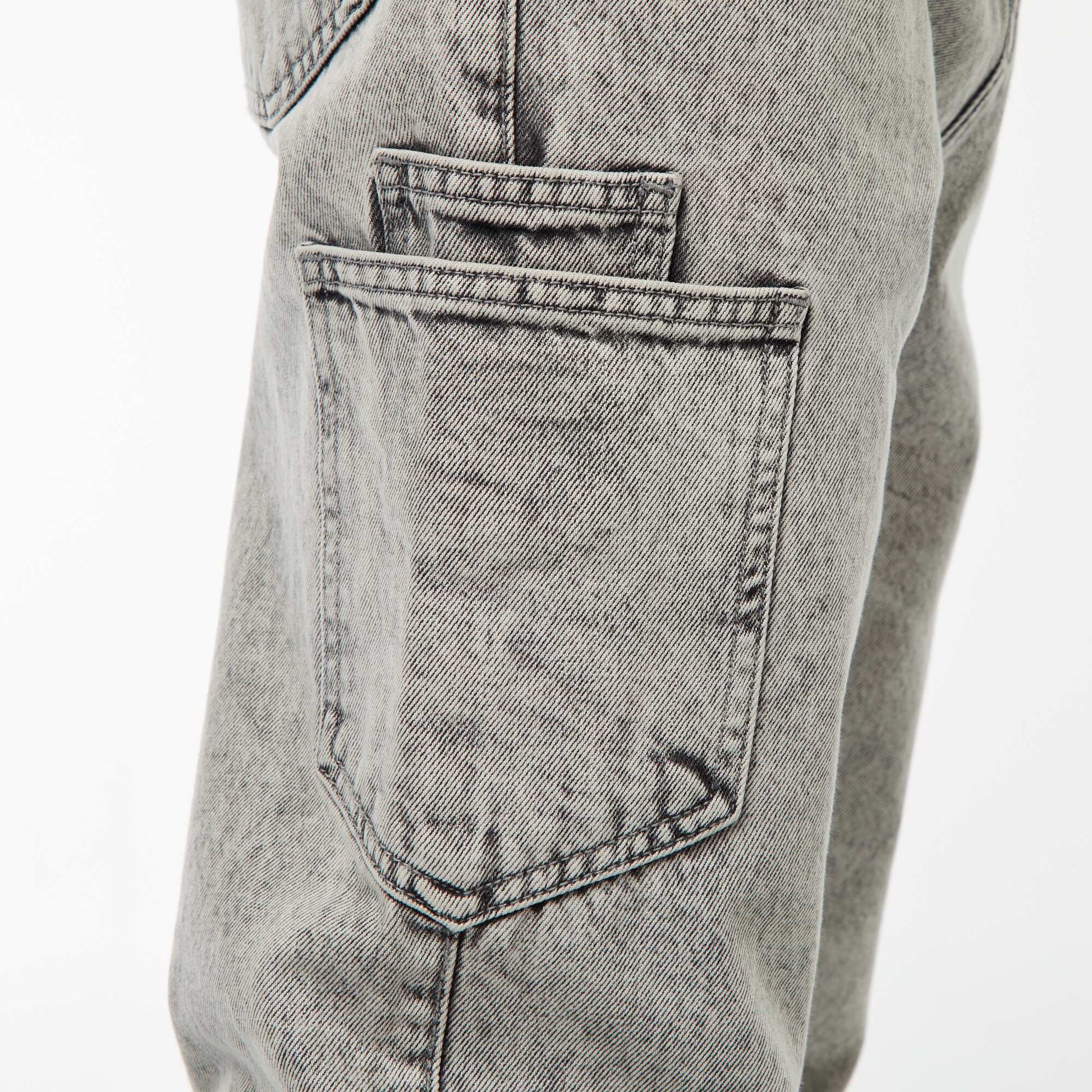 Jean coupe droite - regular fit à 5 poches GRIS