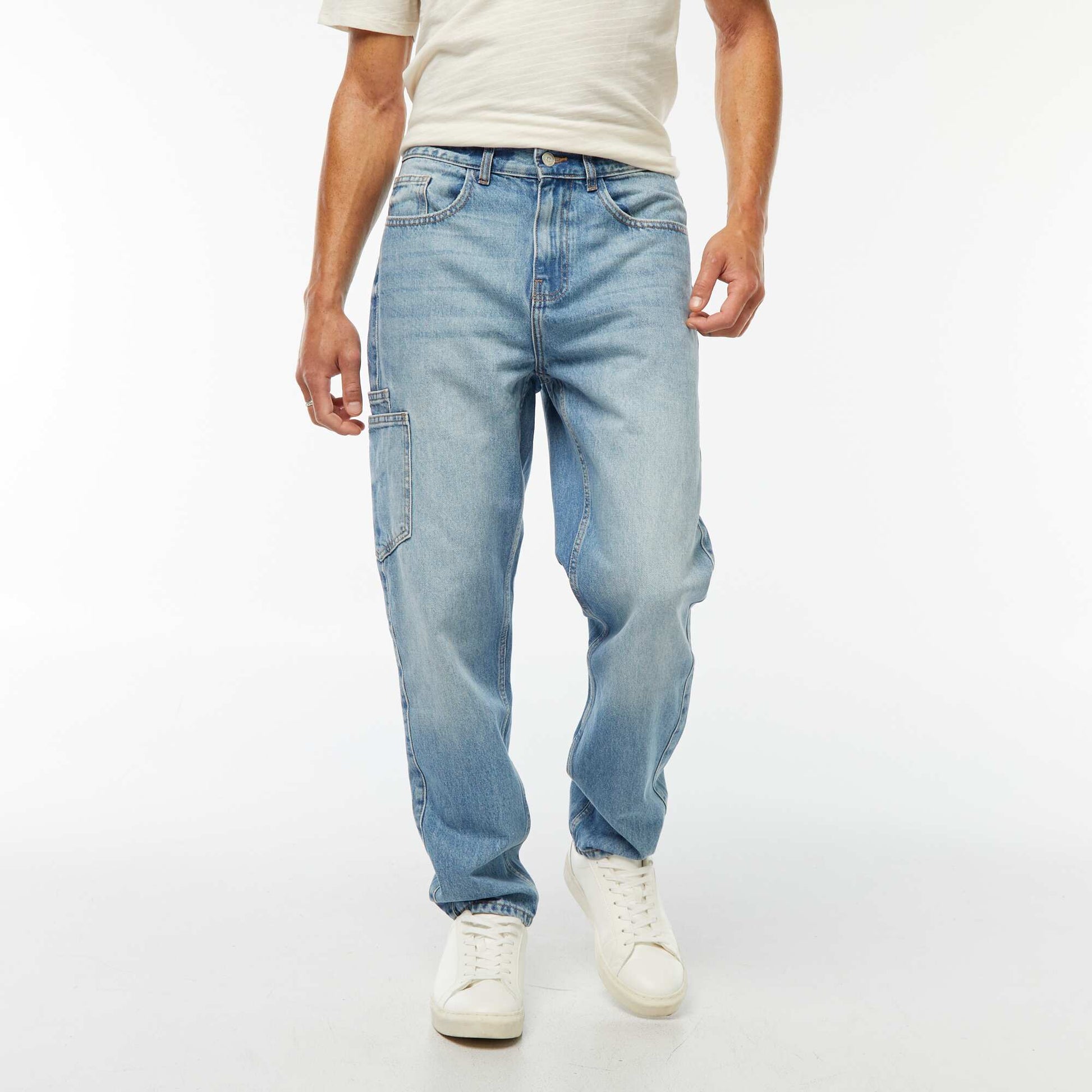Jean coupe droite - regular fit à 5 poches BLEU