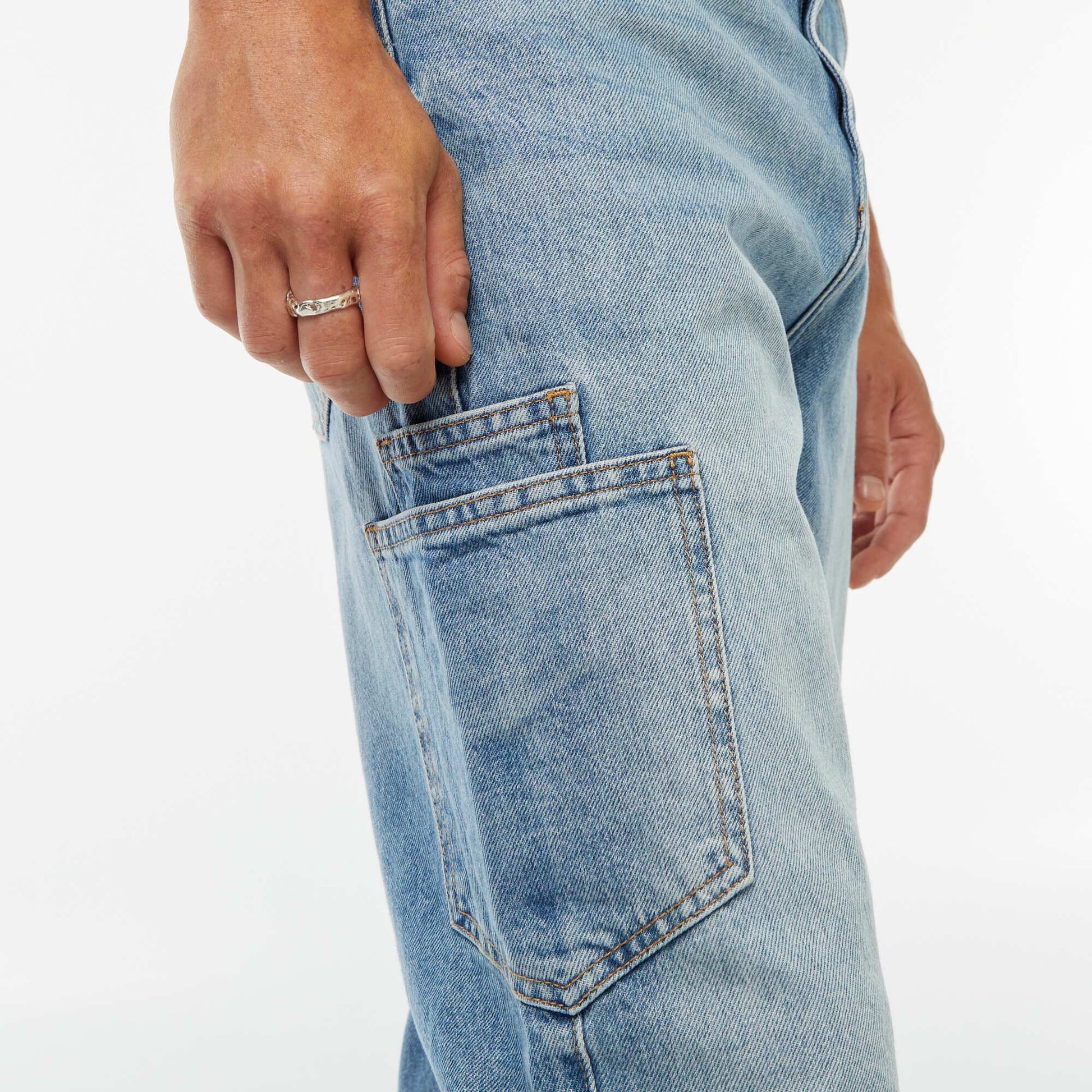 Jean coupe droite - regular fit à 5 poches BLEU