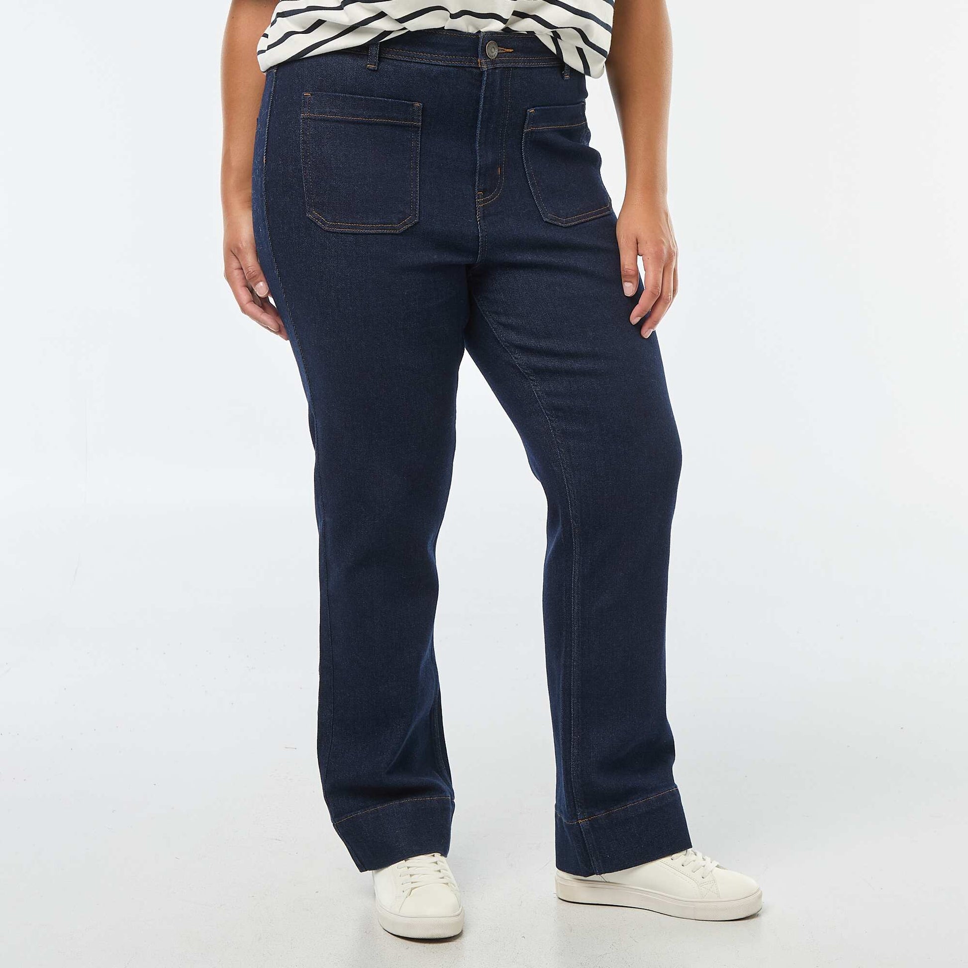 Pantalon flare BLEU