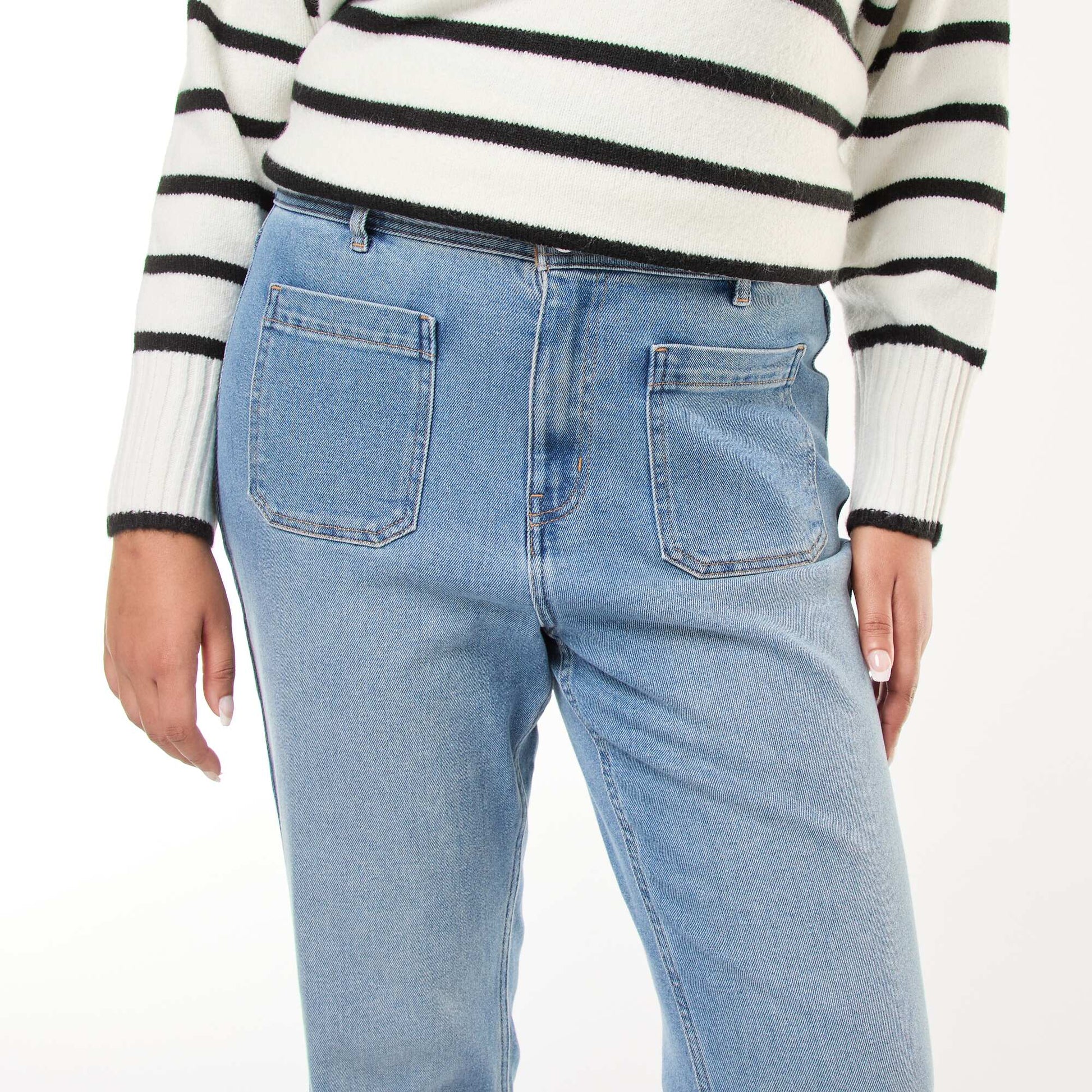 Pantalon flare BLEU