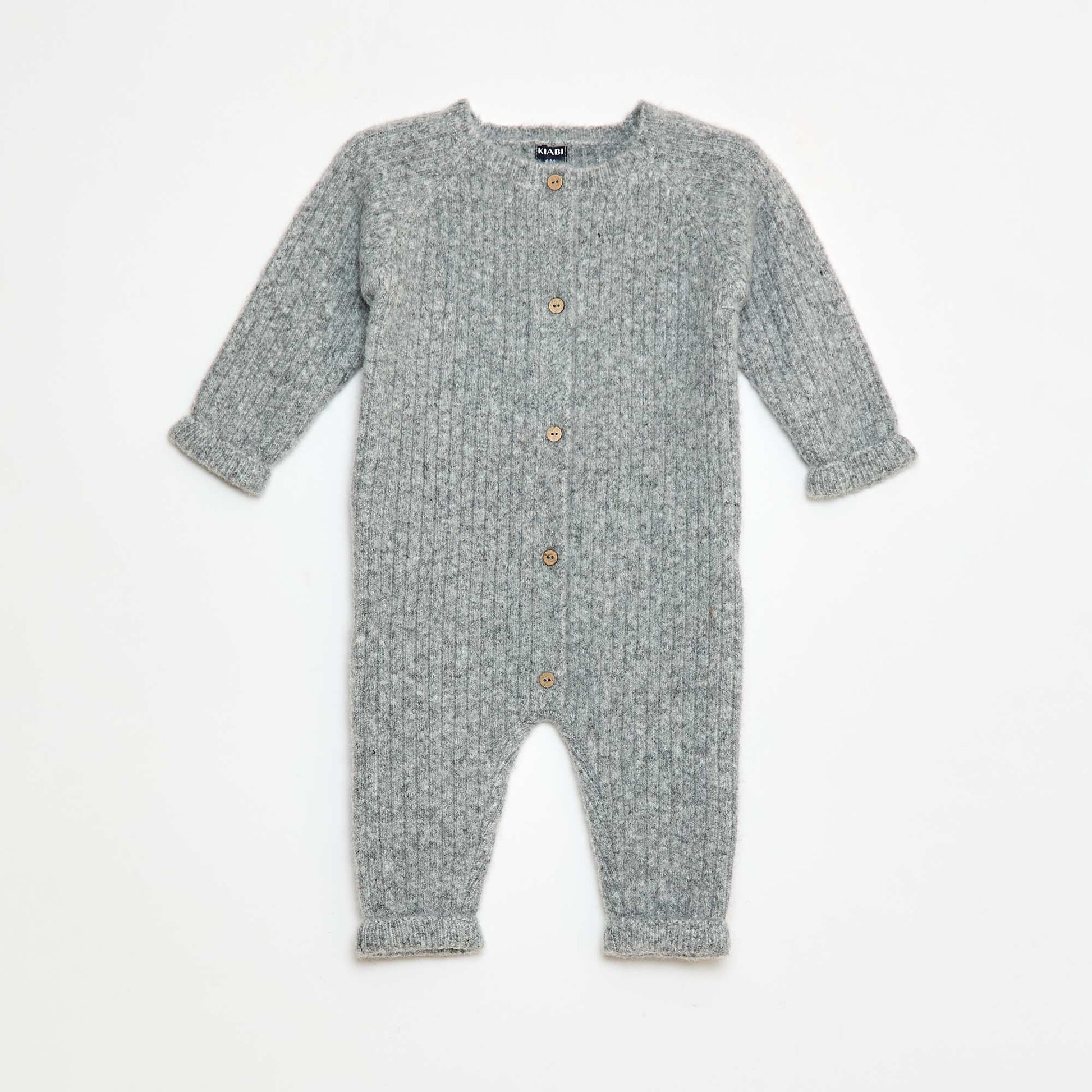 Combinaison longue en tricot GRIS